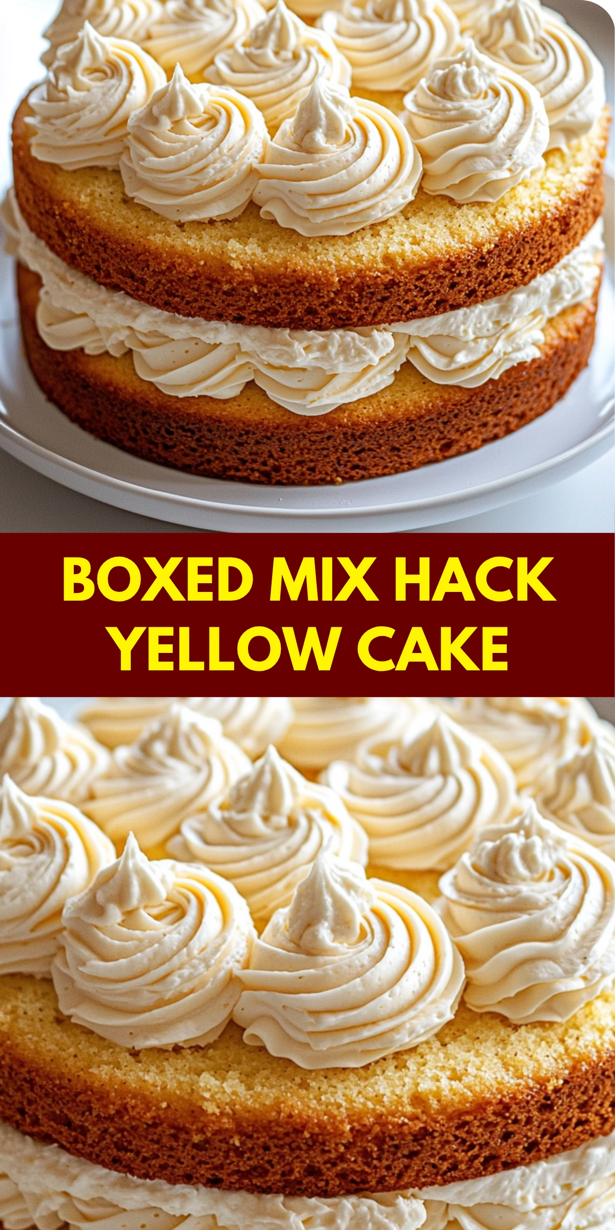 Boxed Mix Hack Yellow Cake