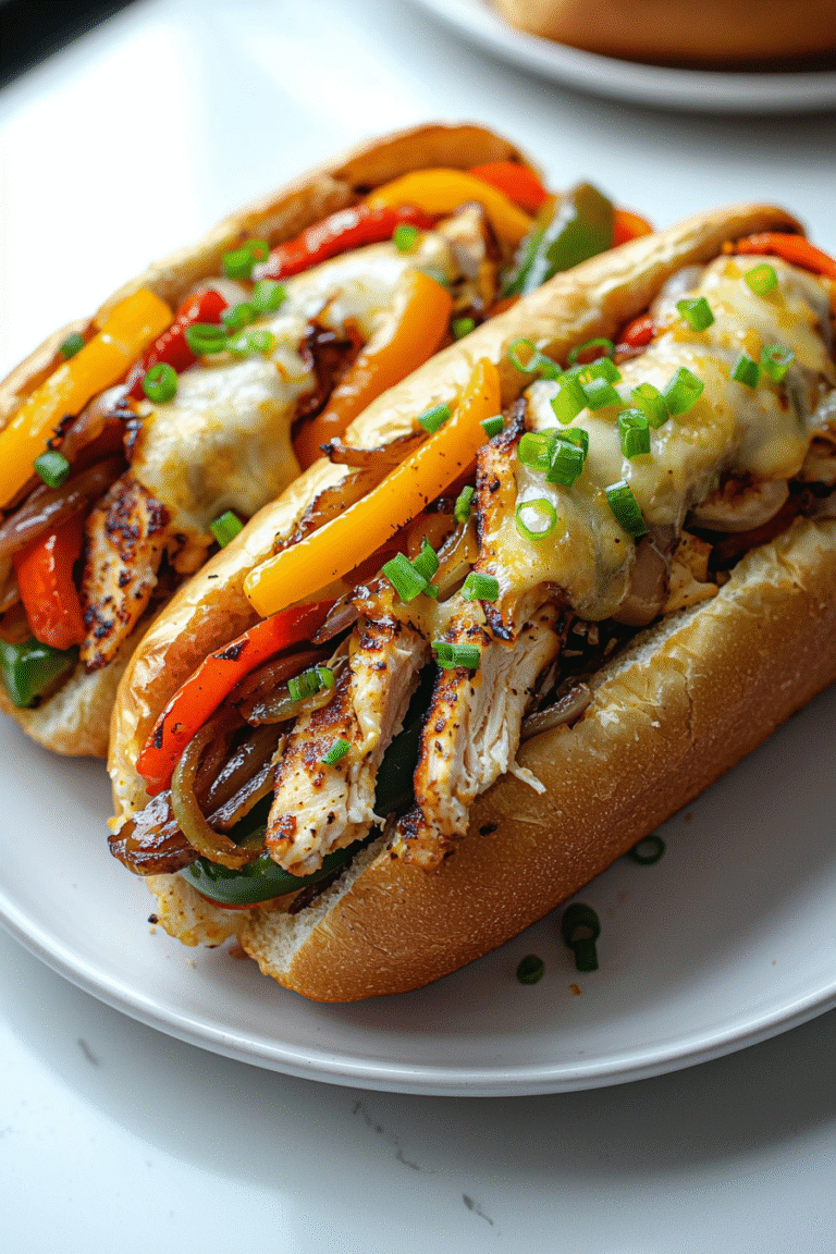 Chicken Philly Cheesesteaks - Edie Recipes