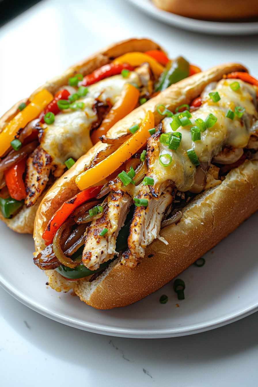 Chicken Philly Cheesesteaks