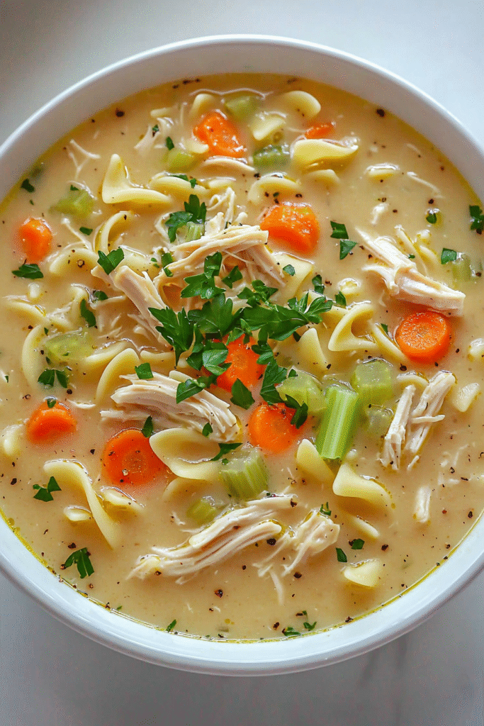 Creamy Chicken Noodle Soup