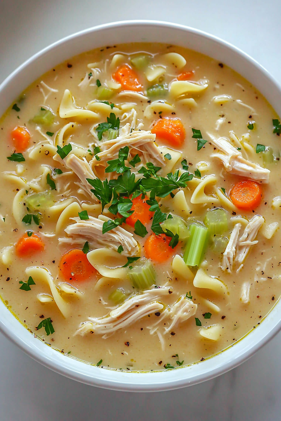 Creamy Chicken Noodle Soup