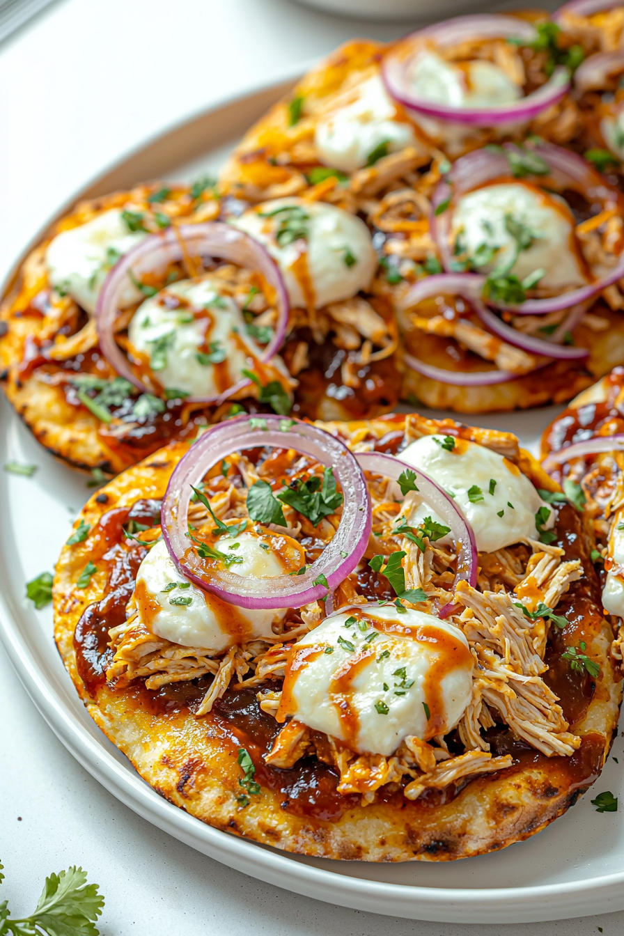 Quick BBQ Chicken Flatbread