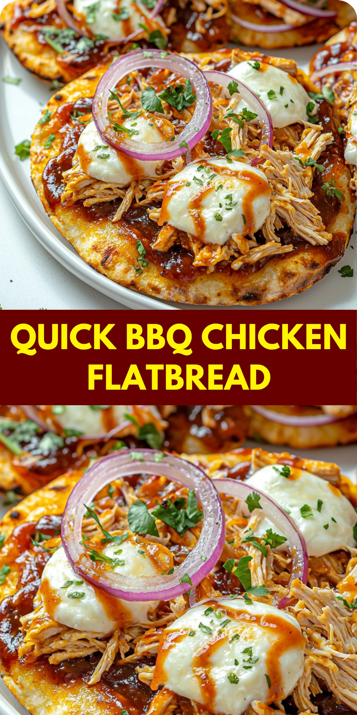 Quick BBQ Chicken Flatbread