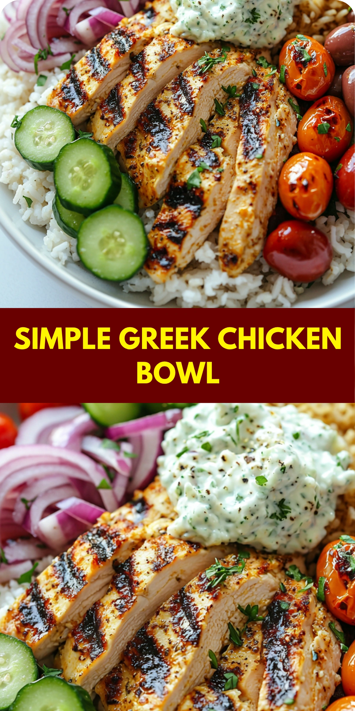 Simple Greek Chicken Bowl