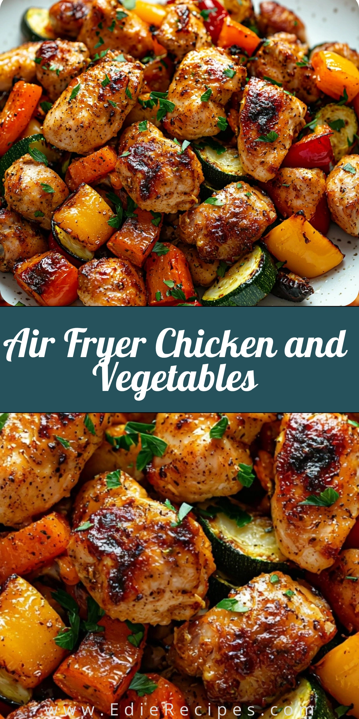 Air Fryer Chicken and Vegetables