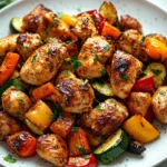 Air Fryer Chicken and Vegetables