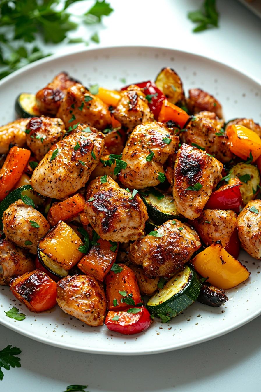 Air Fryer Chicken and Vegetables