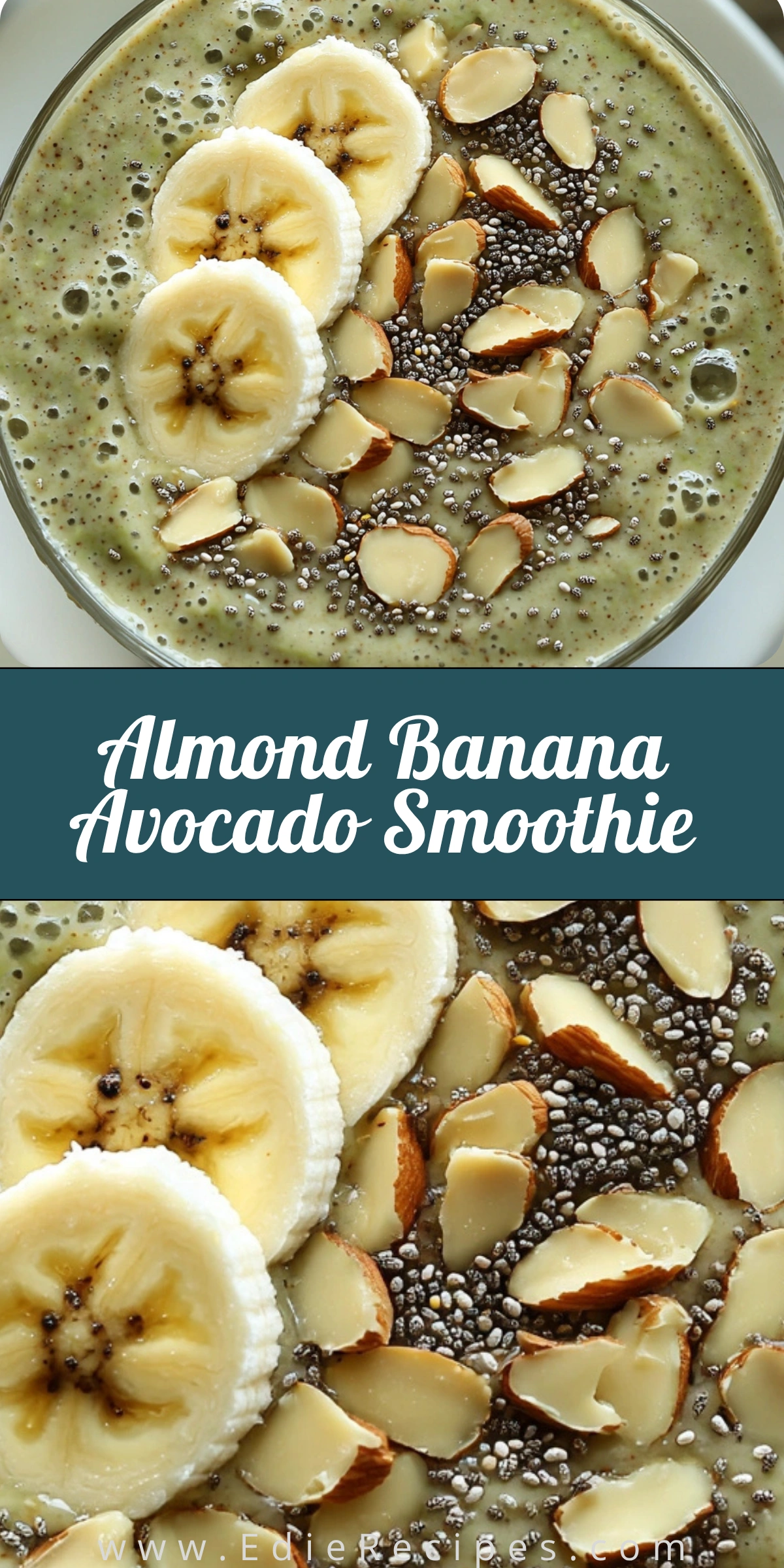 Almond Banana Avocado Smoothie