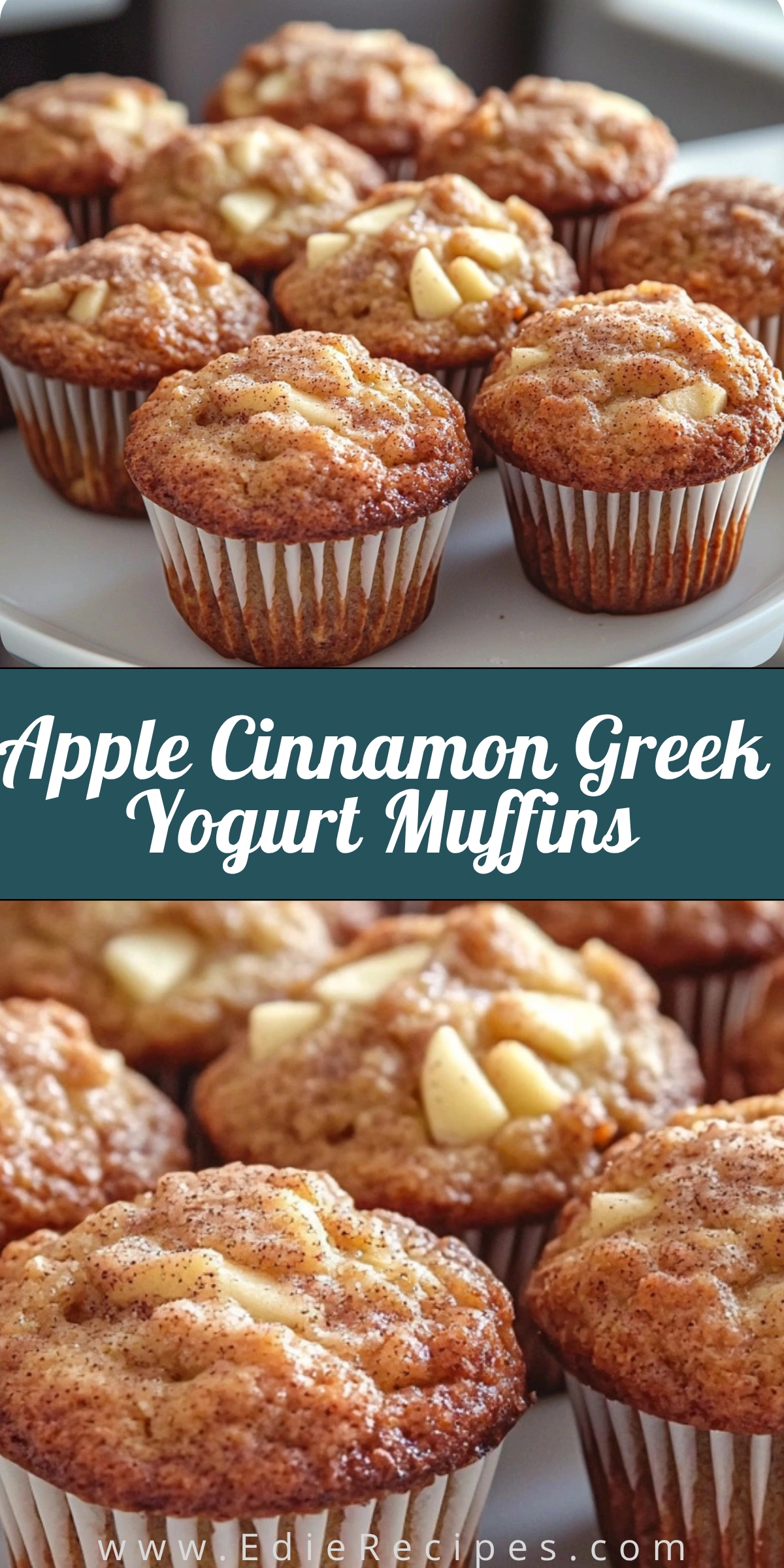 Apple Cinnamon Greek Yogurt Muffins