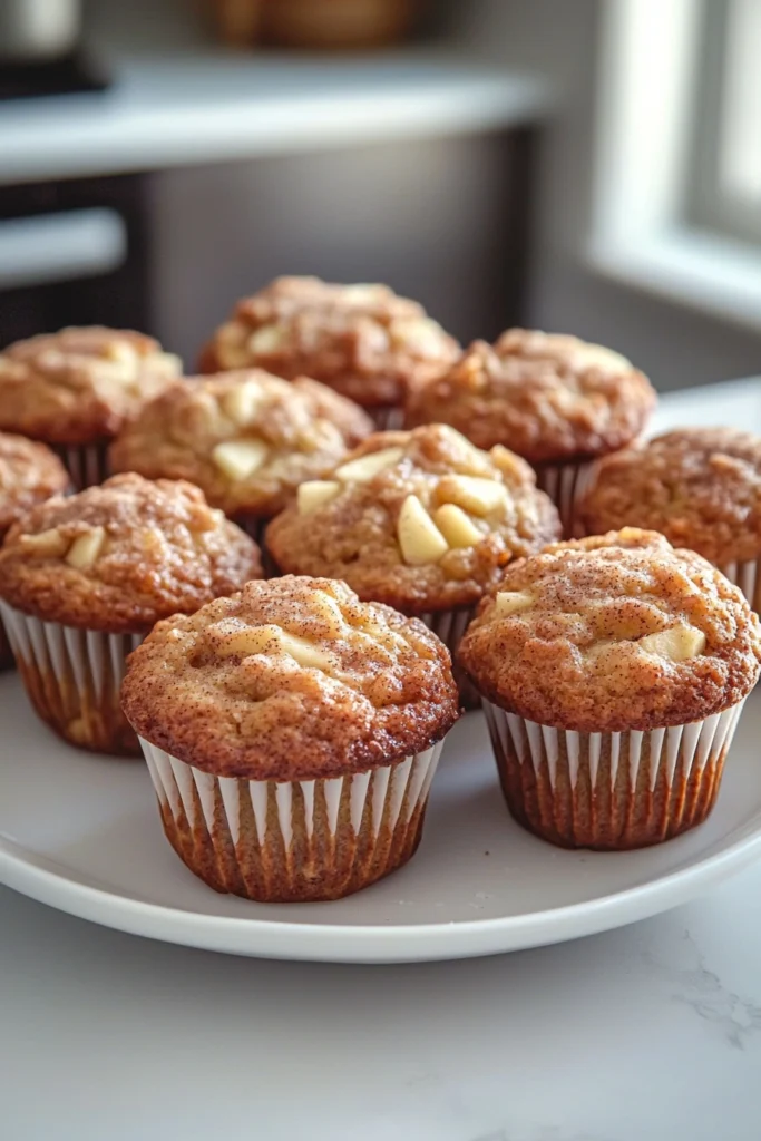 Apple Cinnamon Greek Yogurt Muffins