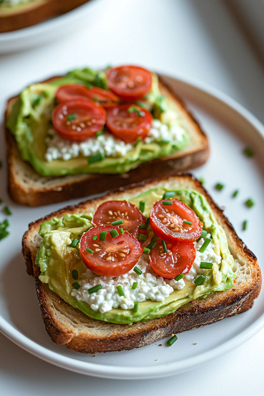 Avocado Toast with Cottage Cheese