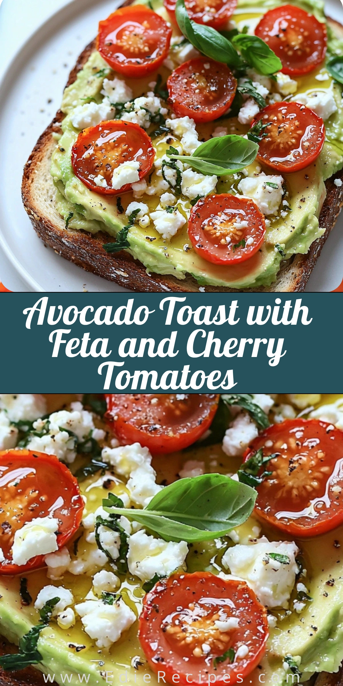 Avocado Toast with Feta and Cherry Tomatoes