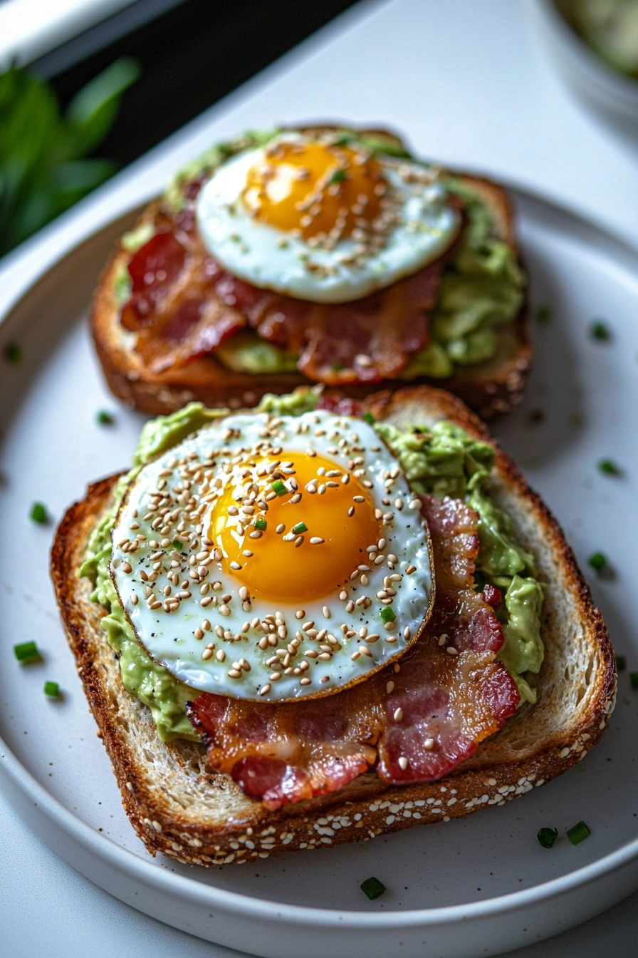 Bacon, Egg, and Avocado Toast