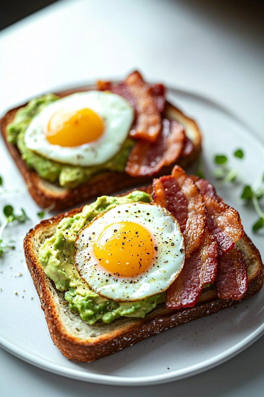 Bacon, Egg, and Avocado Toast
