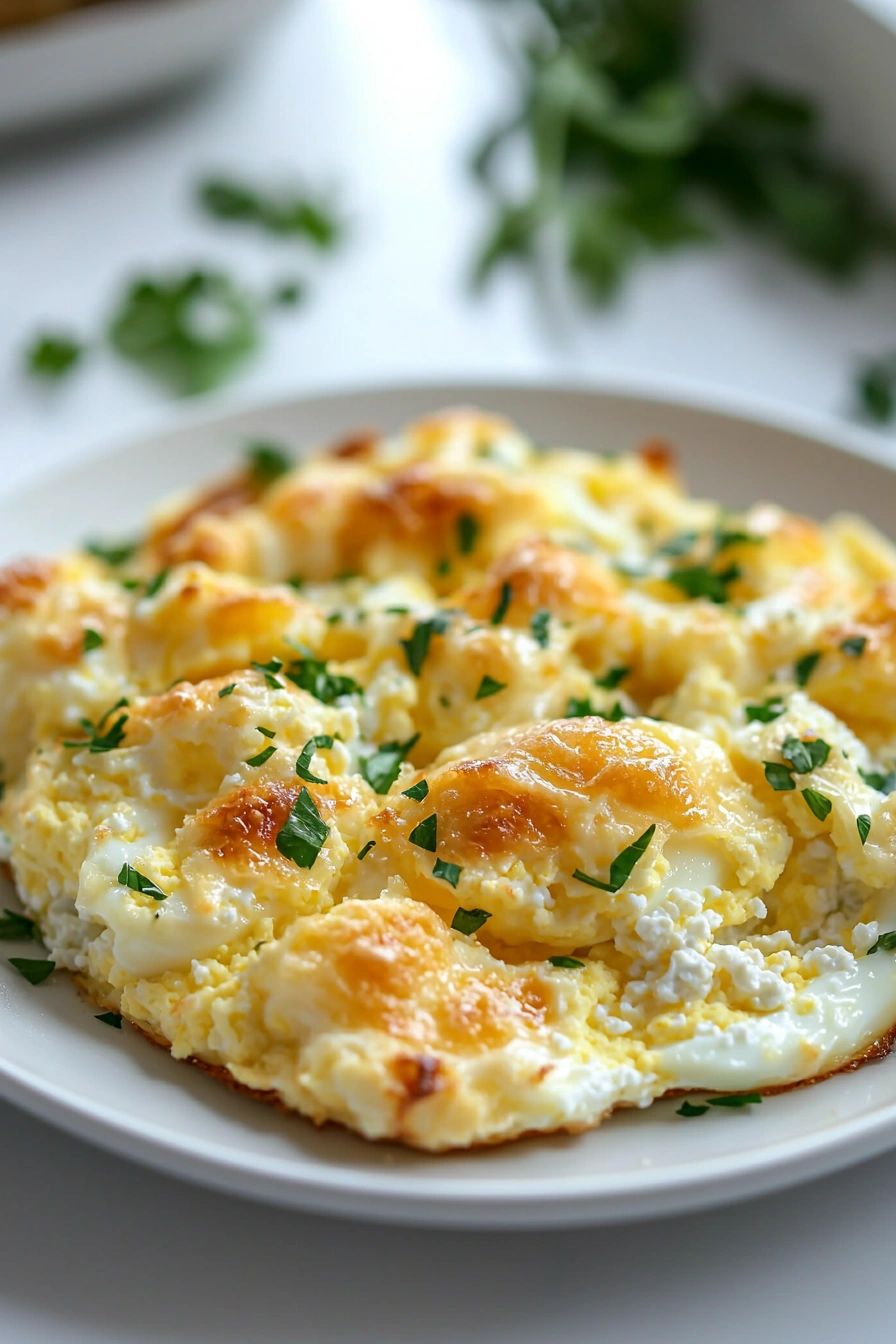 Baked Cottage Cheese Eggs