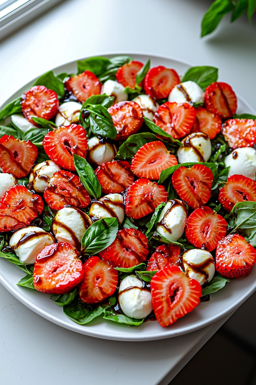 Balsamic Strawberry Caprese