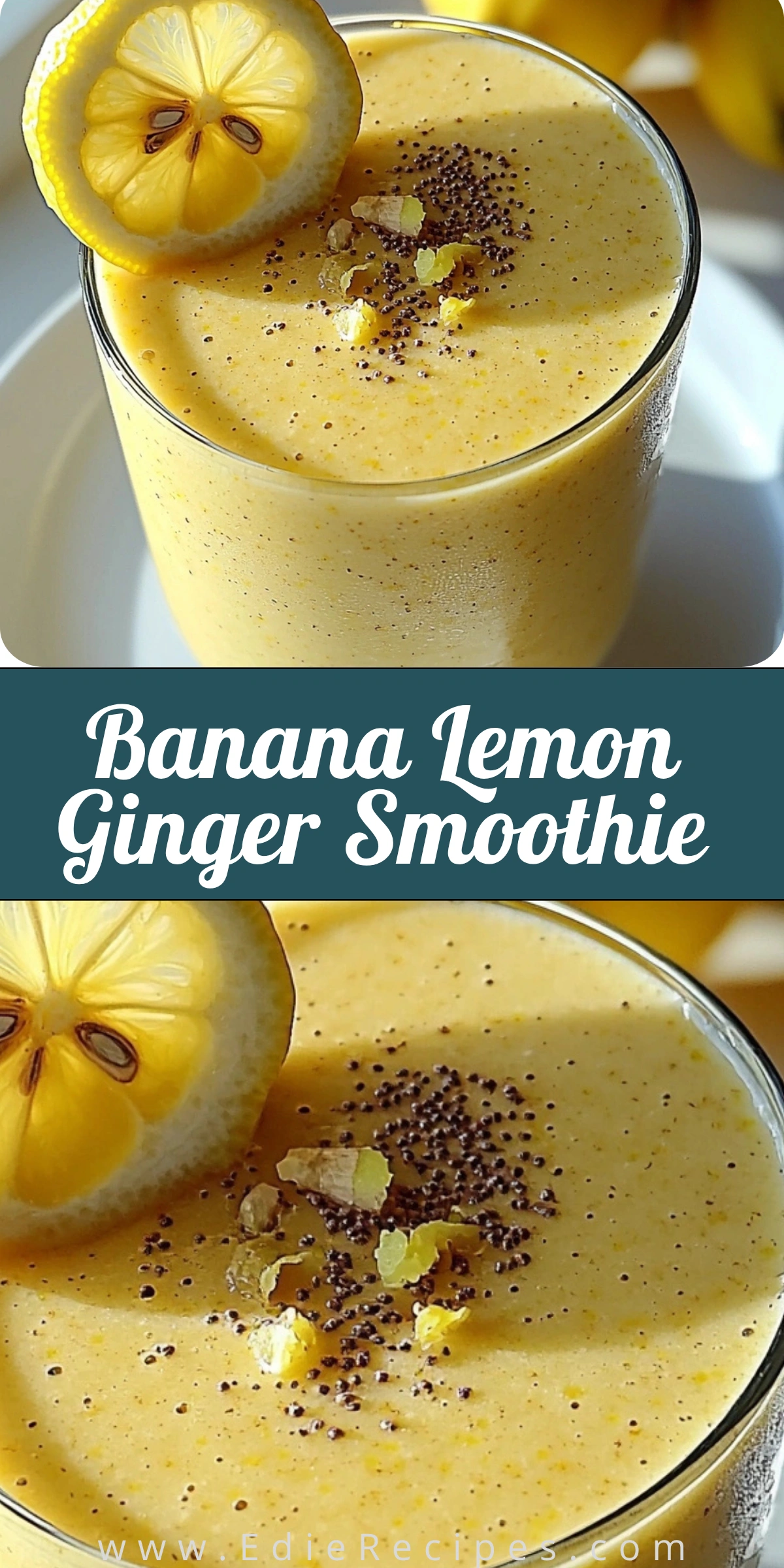 Banana Lemon Ginger Smoothie