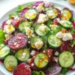 Beet Salad with Feta, Cucumbers, and Dill