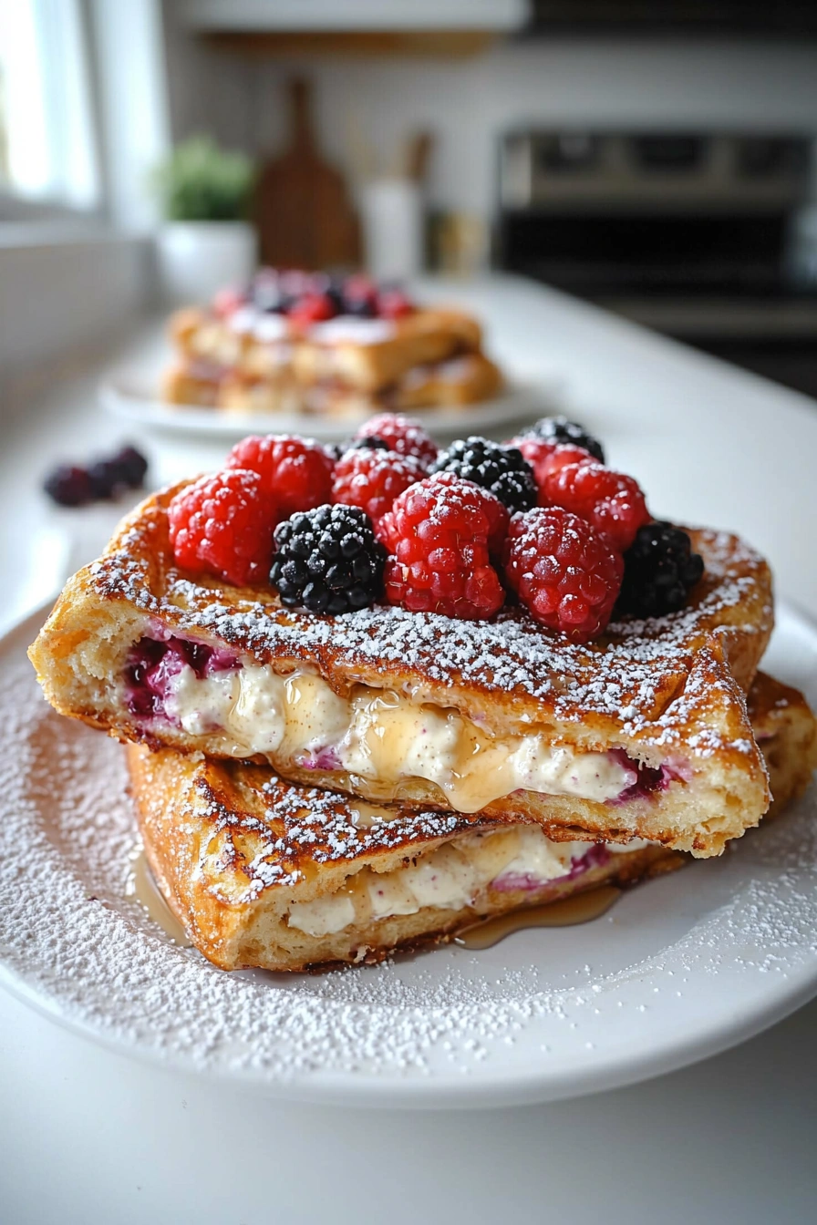 Cheesecake Stuffed French Toast