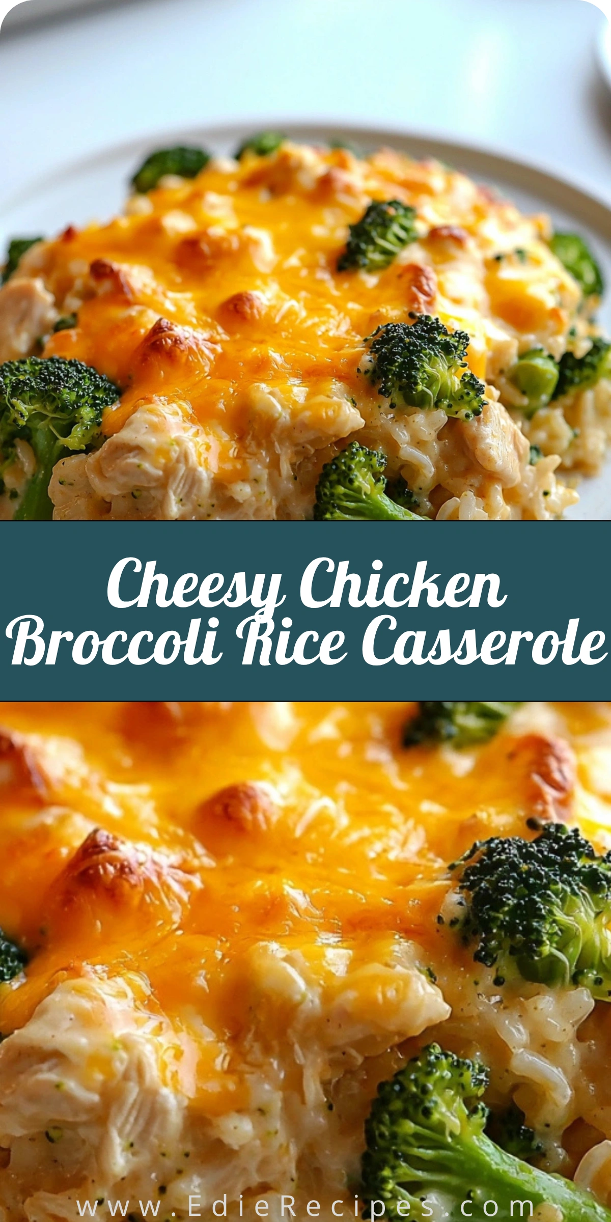Cheesy Chicken Broccoli Rice Casserole