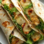 Cheesy Garlic Chicken Wraps