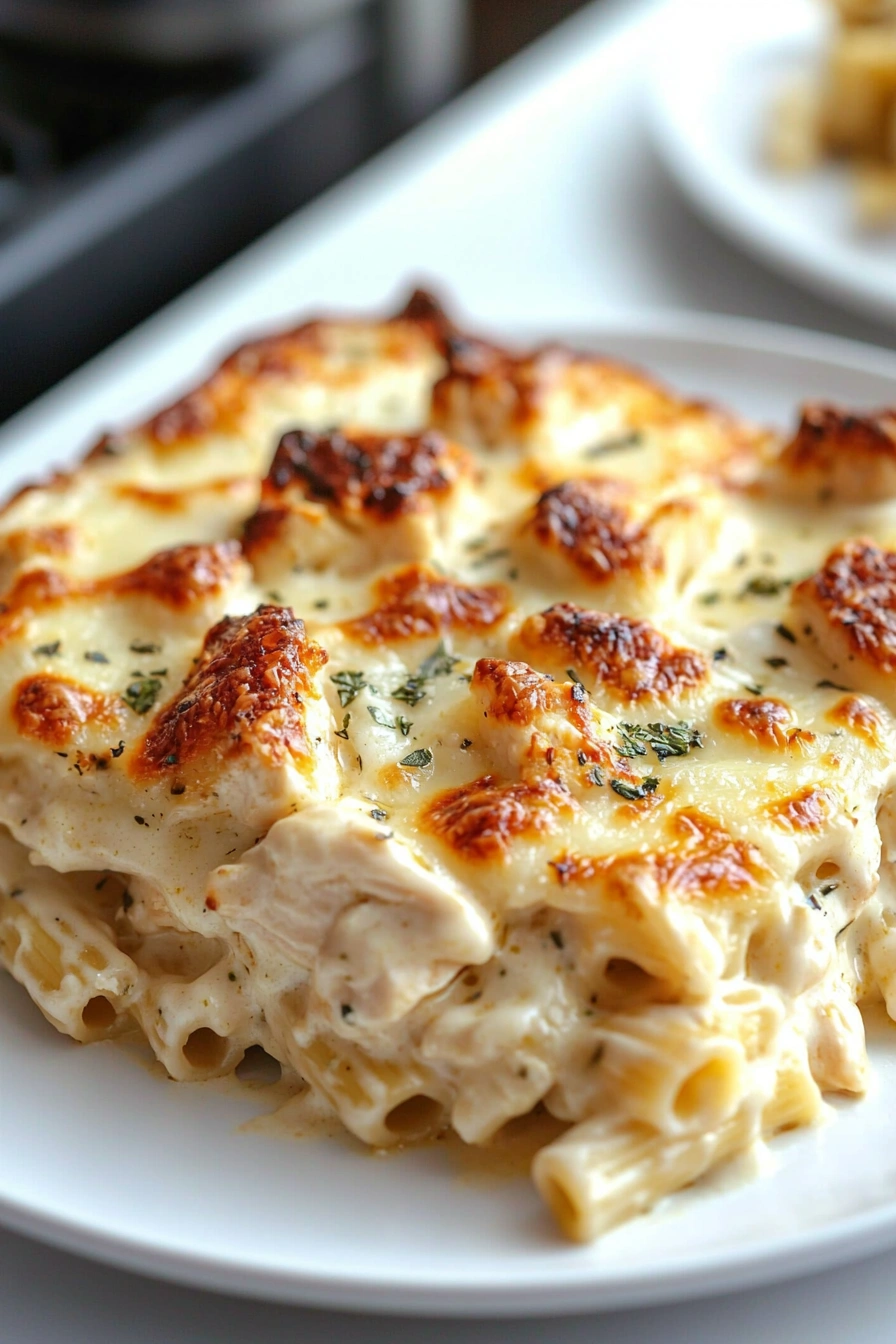 Chicken Alfredo Bake