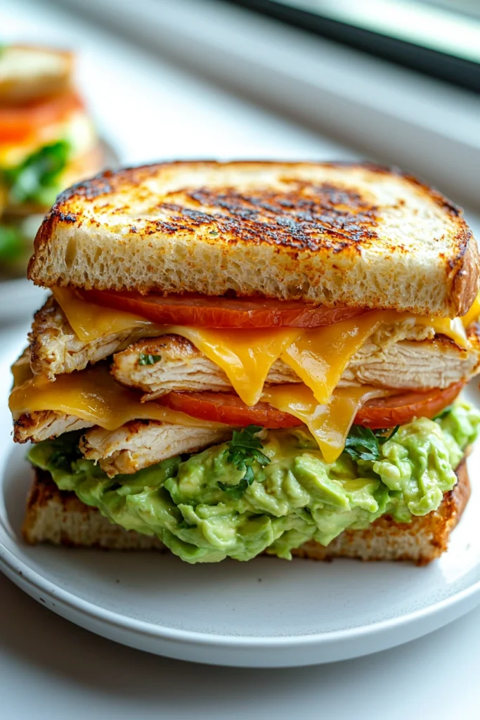 Chicken Avocado Melt Sandwich