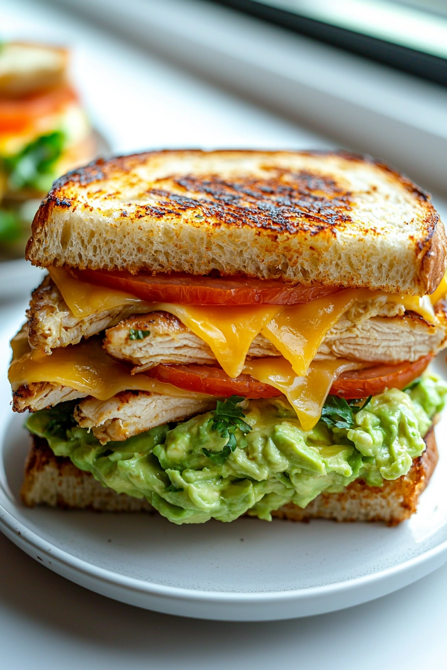 Chicken Avocado Melt Sandwich