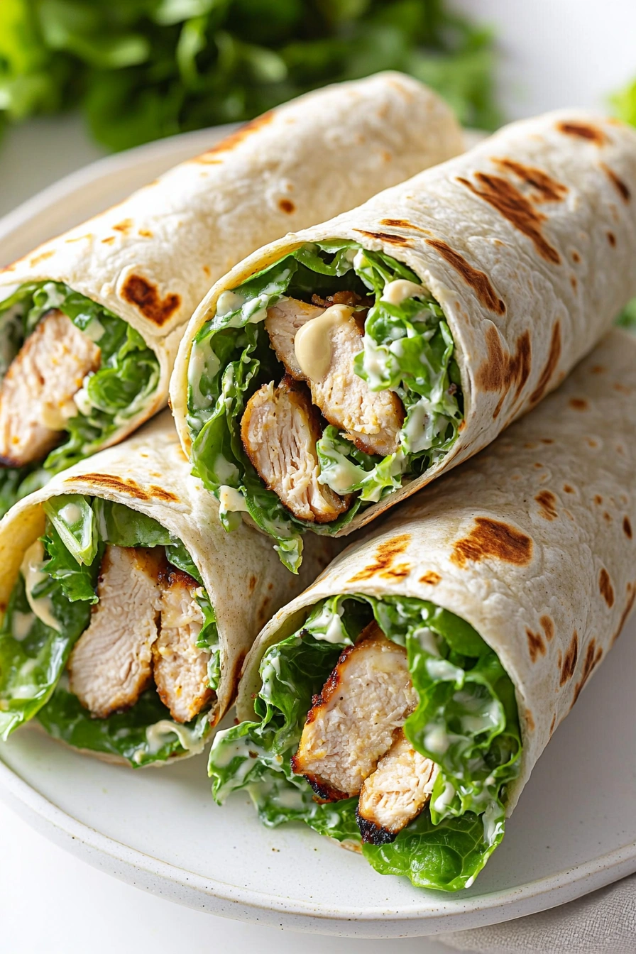 Chicken Caesar Wraps