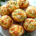Chicken, Cheese, and Zucchini Muffins