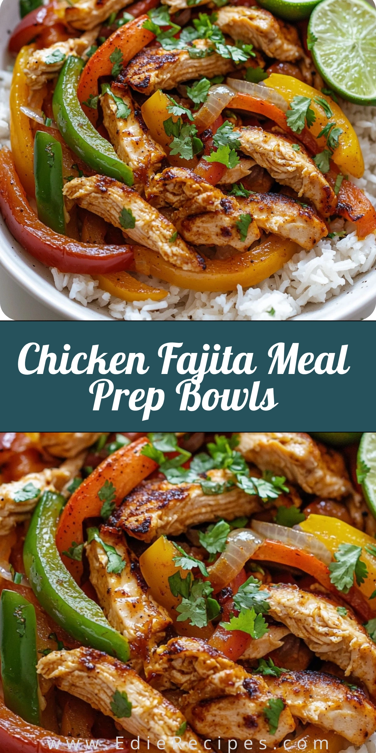 Chicken Fajita Meal Prep Bowls
