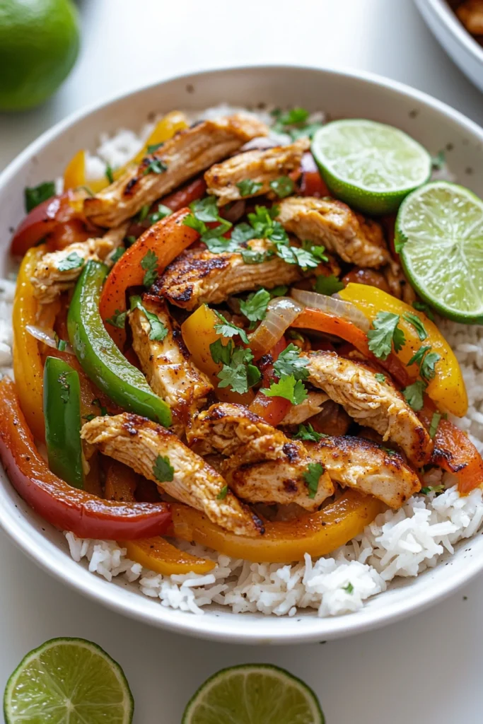 Chicken Fajita Meal Prep Bowls
