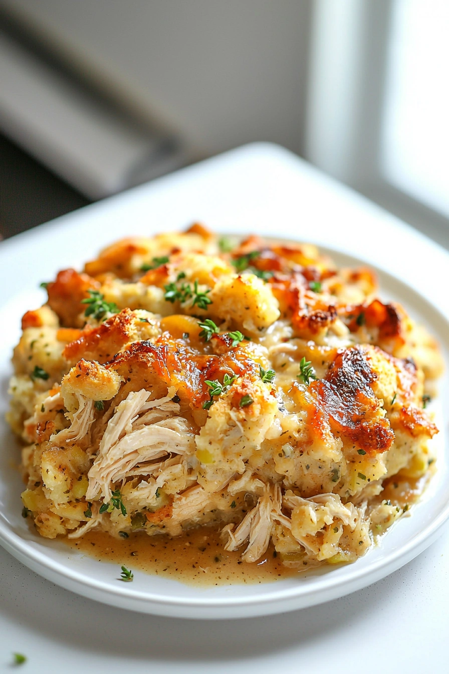 Chicken and Stuffing Casserole