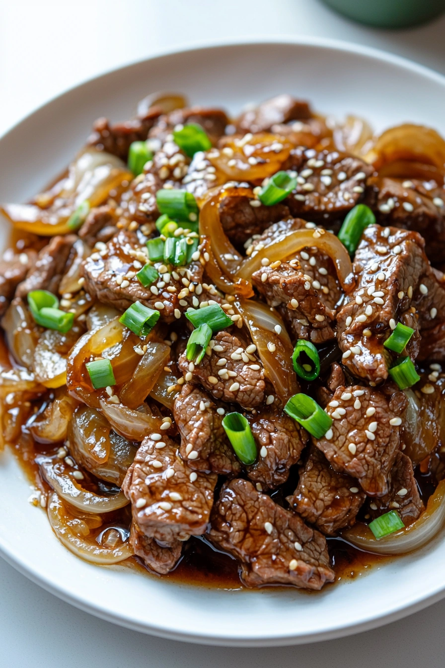 Chinese Beef and Onion Stir Fry