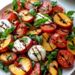 Classic Peach and Tomato Caprese Salad