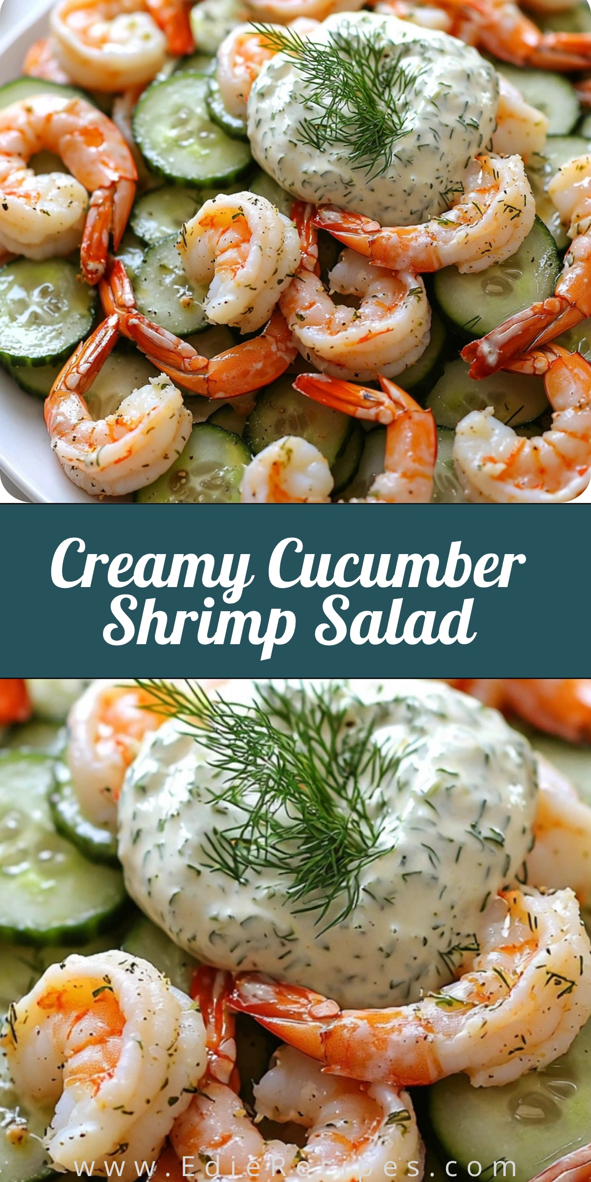 Creamy Cucumber Shrimp Salad