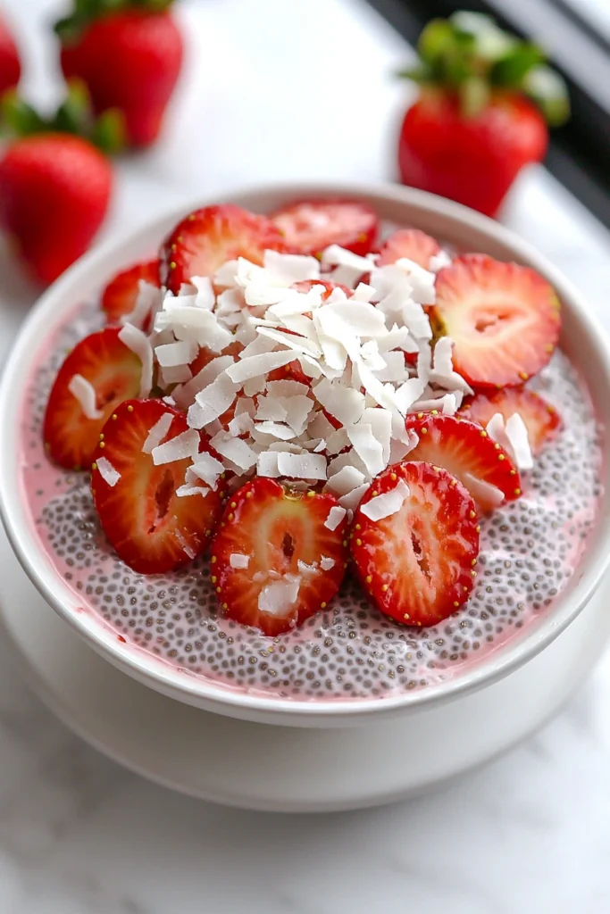 Creamy Strawberry Chia Pudding