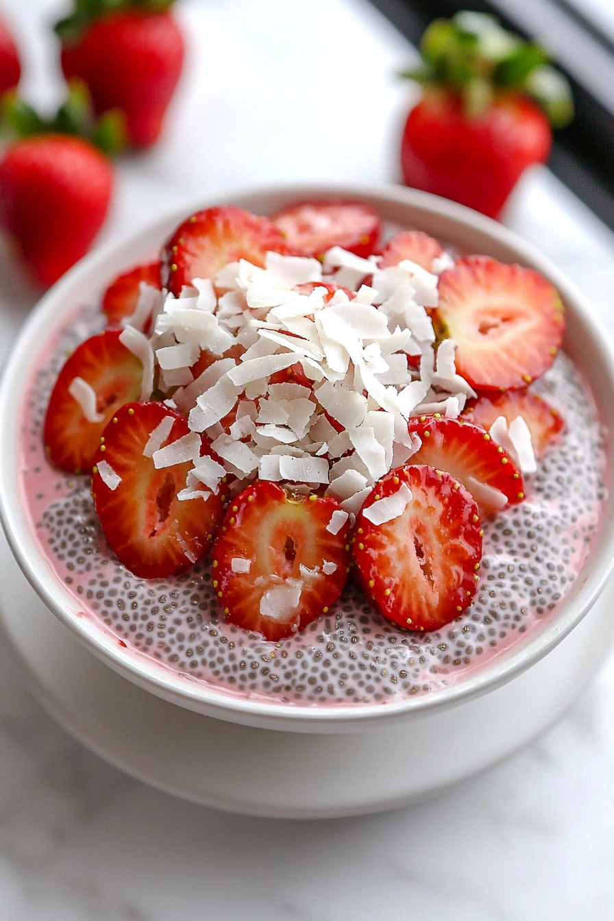 Creamy Strawberry Chia Pudding