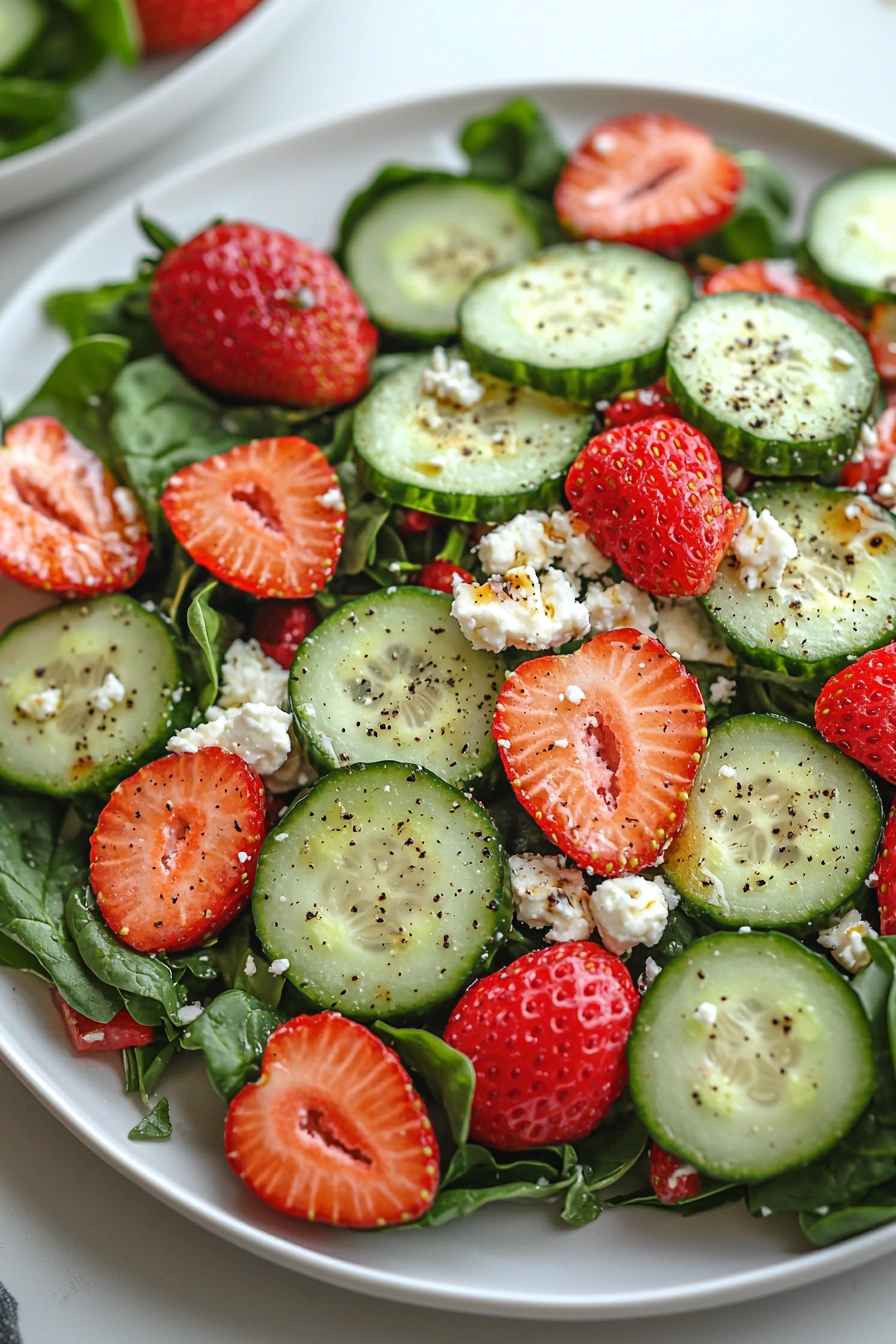 Cucumber Strawberry Salad