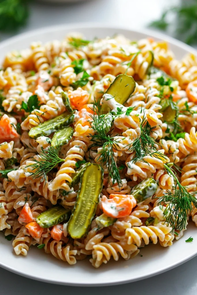 Dill-Pickle Pasta Salad