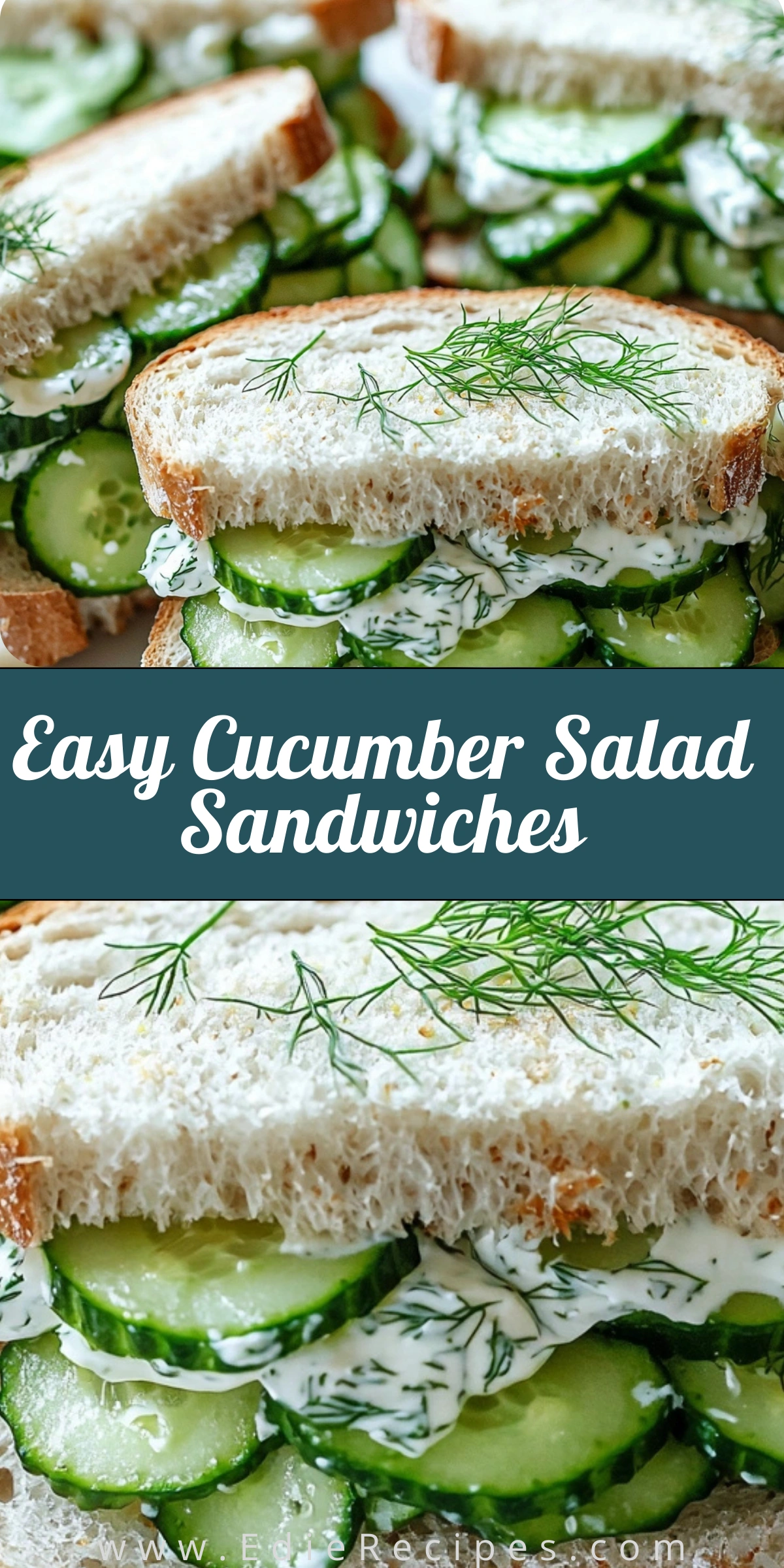 Easy Cucumber Salad Sandwiches