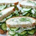 Easy Cucumber Salad Sandwiches
