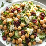Feta & Cranberry Chickpea Salad