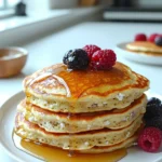 Fluffy Flourless Cottage Cheese Pancakes