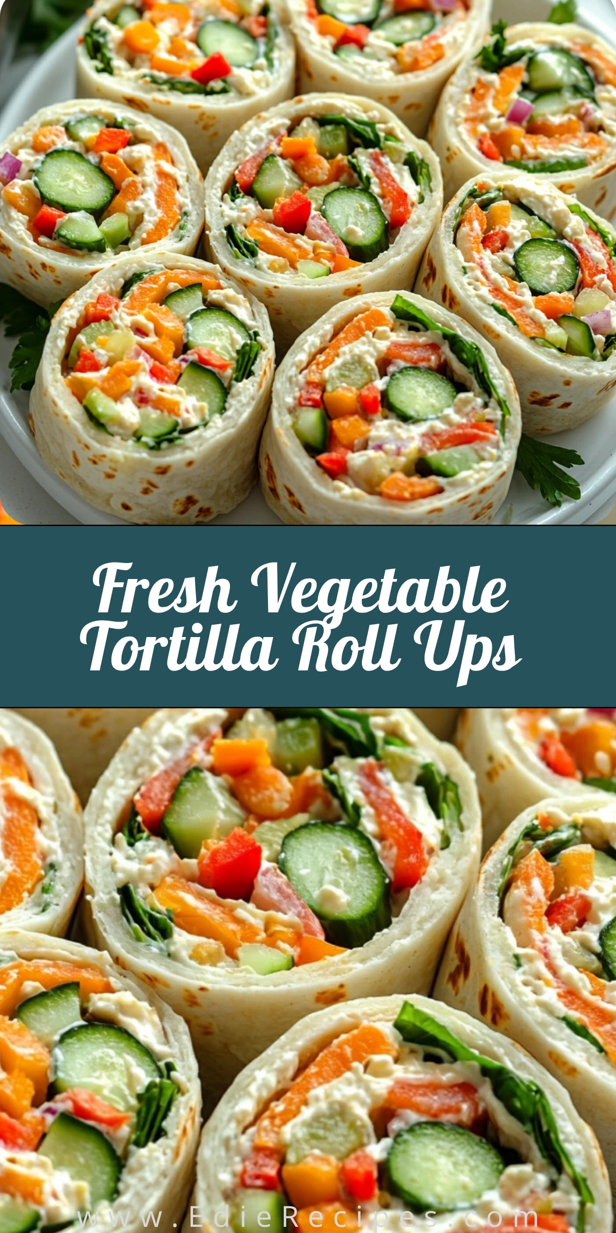 Fresh Vegetable Tortilla Roll Ups