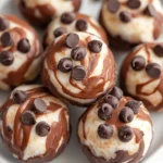 Frozen Greek Yogurt Peanut Butter Bites with Chocolate Chips