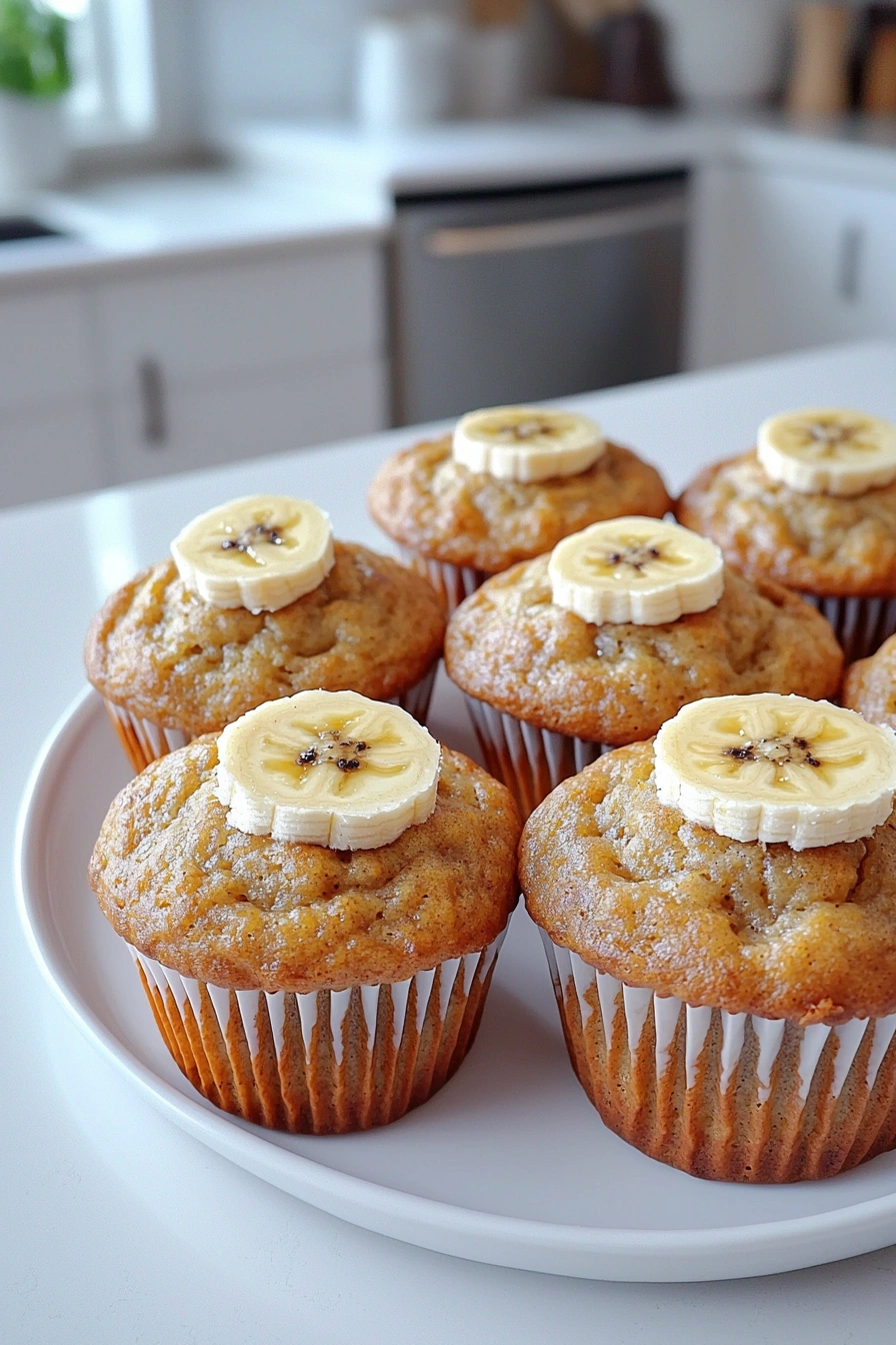 Greek Yogurt Banana Muffins