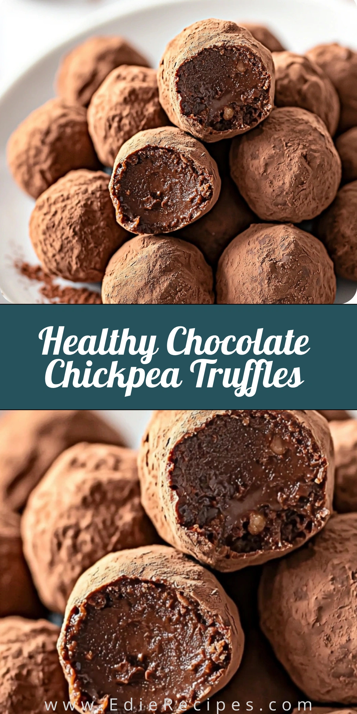 Healthy Chocolate Chickpea Truffles