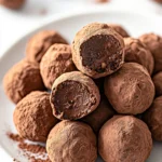 Healthy Chocolate Chickpea Truffles