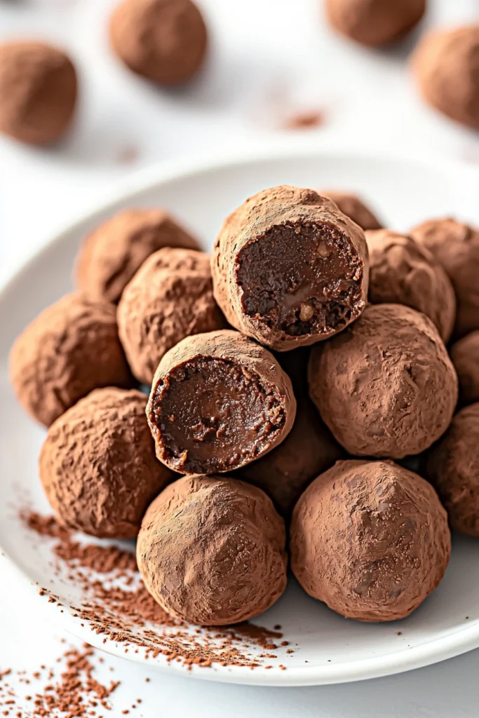 Healthy Chocolate Chickpea Truffles